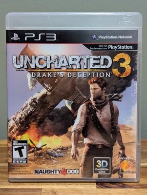 Uncharted 3: Drake's Deception (Sony PlayStation 3 PS3)CIB  -Tested-Near Mint 📀 - Image 1 of 4