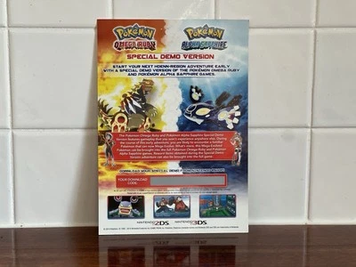 Pokemon Omega Ruby / Alpha Sapphire Download Card (2014) Nintendo 3DS - Image 1 of 3
