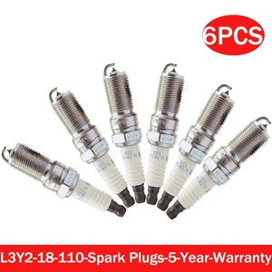 6x Spark Plugs For Mazda 3 5 6 CX-7 Tribute Ford ILTR5A13G L3Y2-18-110 Iridium - Bild 1 von 5