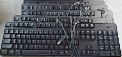 Varios Lote de 5 Teclado Multimedia Dell KB212-B KB1421 Modelos Aceptables Negro Foto 1 de 4