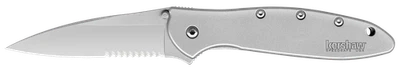Kershaw Knives Leek Frame Lock Steel Handle 14C28N 1660ST Stainless Pocket Knife - Image 1 of 2