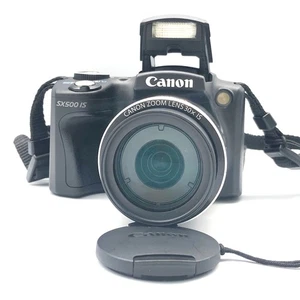 Canon PowerShot SX500 IS 16.0 Mega Pixels Black Digital Camera From Japan - Picture 1 of 10