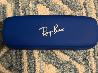 Raro Estuche Rígido Ray-Ban Azul Rojo Interior Edición Especial Auténtico GATTO Foto 1 de 4