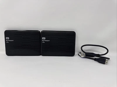 2-Western Digital My Passport Ultra 1TB Black External Hard Drives WDBZFP0010BBK - Image 1 of 4