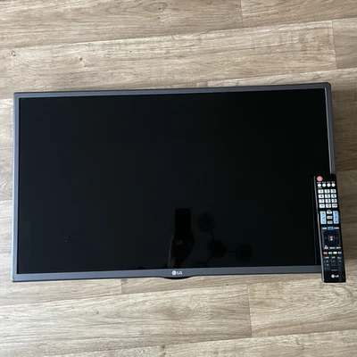 LG TV 32” Inch 32LF510U HD Ready LED Freeview DVB-T2 HDMI & Remote Working Stand - Image 1 of 4
