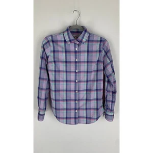 Camicia Peter Millar a quadri con bottoni donna piccola golf viola rosa blu - Foto 1 di 9