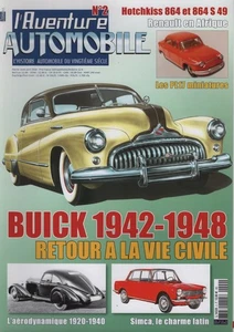 L'AVENTURE AUTOMOBILE 2 BUICK 1942 1948 MASERATI 3500 GT SIMCA 1300 1500 1302 - Imagen 1 de 2