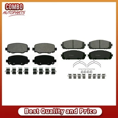 For Jeep Cherokee 2014-2019 Front Rear Disc Brake Pad Set - Image 1 of 4