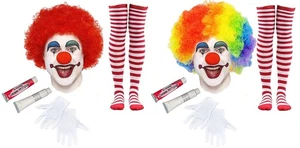 Adults Circus Big Top Clown Kit Halloween Fancy Dress Costume Accessory - Picture 1 of 1