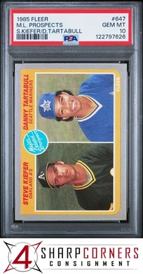 Fleer #647 Danny Tartabull RC 1985 Mariners PSA 10 Foto 1 de 2