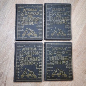 Audels Masons and Builders Guide | Complete Set Volumes 1 to 4 | 1950-1951 VTG - Picture 1 of 5