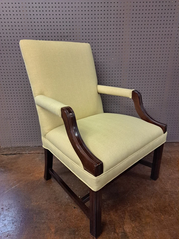 Silla de biblioteca de madera de caoba estilo Jorge III Foto 1 de 4