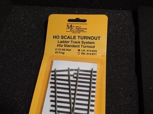 Micro- Engineering #14-810 HO LADDER TRACK SYSTEM TURNOUT LH #5a Code 70 - Picture 1 of 5