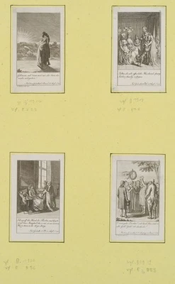 D. CHODOWIECKI (*1726), Lit. Darst. aus 'Julchen Grünthal, Radierung Rokoko - Bild 1 von 4