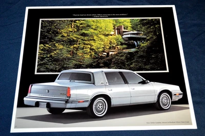 1989 Chrysler New Yorker Landau Original Press Release Dealer Auto Show Ad 89 - Image 1 of 2