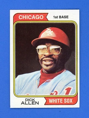 Tarjeta de béisbol 1974 Topps Dick Allen #70 ~ casi nueva-nm/mt ~ corte ~ Foto 1 de 2