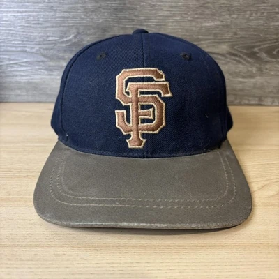 Gorra gorra de los Gigantes de San Francisco con correa trasera para hombre azul gris MLB retroceso de béisbol Foto 1 de 4