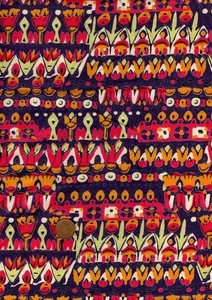 100% Cotton Fabric Lawn Small Floral Purple Red Yellow Green Patchwork Craft - Picture 1 of 1