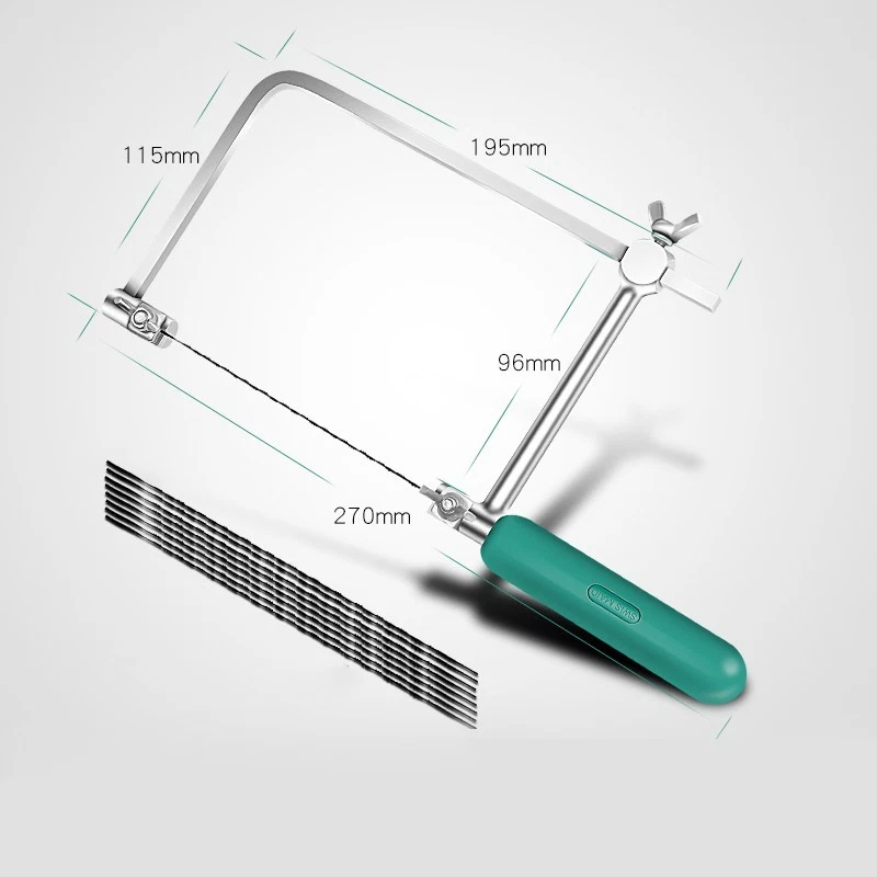 U Shaped Bow Saw with 8 Replaceable Blades for Fine Cutting in Wood and Plastic - Image 1 of 4