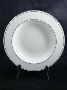 Lenox Classics Collection Federal Platinum Rimmed Soup Pasta Bowl 9 1/4” - Picture 1 of 7