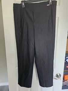 Pantalones Anne Klein para mujer grandes negros elásticos al tobillo  - Imagen 1 de 4