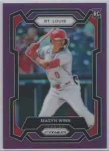 MASYN WYNN 2024 PANINI PRIZM #256 ROOKIE PURPLE PRIZM SER. #38/99 (RC) CARDINALS - Bild 1 von 3