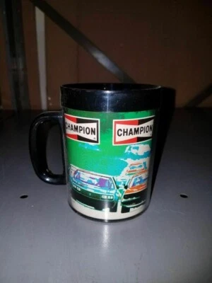 ¡VINTAGE! Taza de café Champion Spark Plugs Racing años 80 - NUNCA USADA NOS Foto 1 de 4
