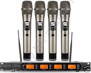 High-Class 4x100 Channel Digital Wireless Dynamic Handheld Microphone MICWL D400 - Picture 1 of 4