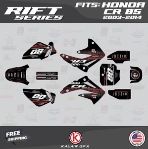 Kit de gráficos para Honda CR85 (2003-2014) serie Rift - rojo - Imagen 1 de 6