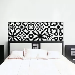 Geometric Headboard Wall Decal Vinyl Sticker Master Decor King Size Gift Ideas - Picture 1 of 4