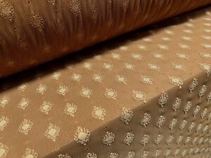 Power Mesh Net Stretch Spandex Fabric, Metre - Jacquard Embroidery - Dark Gold