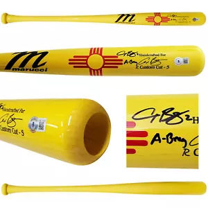 ALEX BREGMAN AUTOGRAPHED MARUCCI GAME MODEL BAT ASTROS A-BREG BECKETT 206493 - Picture 1 of 10