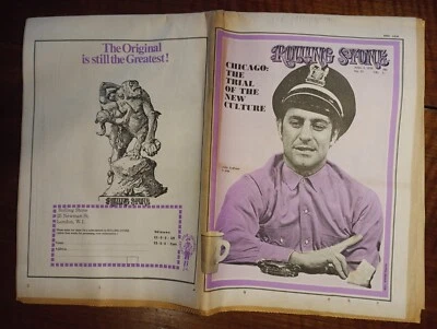 Rolling Stone Magazine No 55, April 2 1970 Abbie Hoffman Iggy Lennon - Image 1 of 3