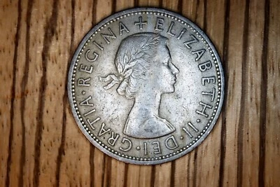 Great Britain 1956 1/2 Half Crown KM907 Copper/Nickel **XF/AU** #EQ - Image 1 of 2