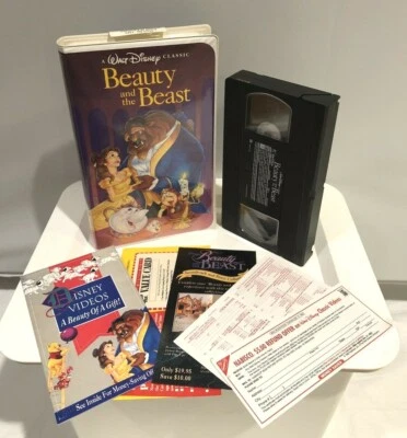 Beauty and the Beast - Walt Disney The Classic Black Diamond VHS 1992 like new  - Image 1 of 4
