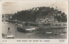 Inner Harbour & Waldon Hill, Torquay, RP black & white postcard, posted 1942