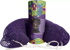 African Net Sponge, Authentic African Exfoliating Sponge, Black Owned, Back Scru - Picture 1 of 12