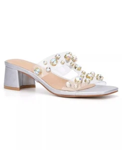 NEW OLIVIA MILLER Morgan Block Heel Dress Sandals Women's 10 - Picture 1 of 5