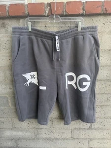 LRG Effective Fleece Short SweatShort Grey LRG Logo Mens Big & Tall Size 3XL NWT - Picture 1 of 7