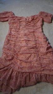 ASTR the Label Pink floral off the shoulder Minidress Boned size S - Picture 1 of 5