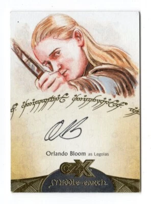 2022 Cryptozoic CZX Middle Earth 1/1 Orlando Bloom Sketch Autograph Neil Camera - Image 1 of 4