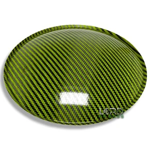 Altavoz subwoofer tapa antipolvo de fibra de carbono verde lima de 7,87" (200 mm) - Imagen 1 de 5