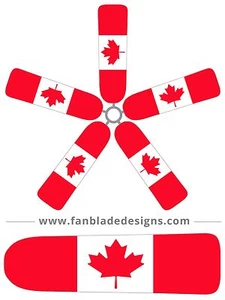Canadian Flag Ceiling Fan Blade Covers - Picture 1 of 3