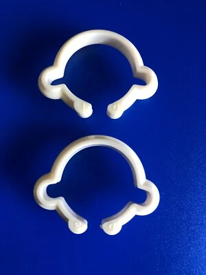 Shimano Double Cable Clamp Pair Plastic 25.4 Vintage 1" & 1 1/8"  - Image 1 of 3
