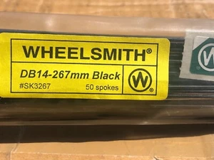 Wheelsmith DB14-267mm Black Double Butted Spokes Bag of 50 - Picture 1 of 7