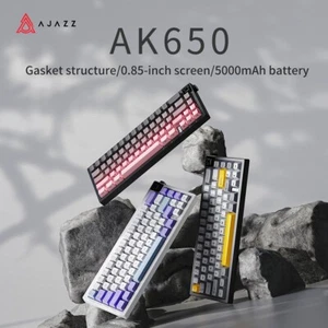 AJAZZ AK650 kabellose mechanische Gaming-Tastatur mit kleinem Farbbildschirm - Bild 1 von 39
