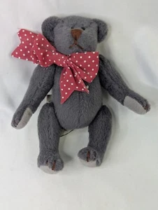 Ganz Cottage Collectible Gray Bear Plush 5 Inch 1995 Dewbeary Stuffed Animal Toy - Picture 1 of 6