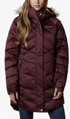 NUEVO CON ETIQUETAS $260 Columbia Mujer’s Lay D Down II Chaqueta Mediana Talla S Granate Foto 1 de 4