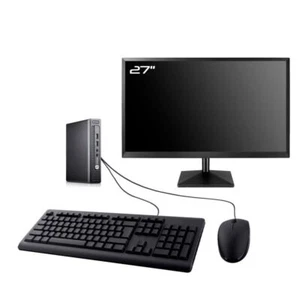PC HP EliteDesk 705 G3 Mini Ecran 27" AMD A6-8570E RAM 16Go HDD 500Go W10 Wifi - Imagen 1 de 7