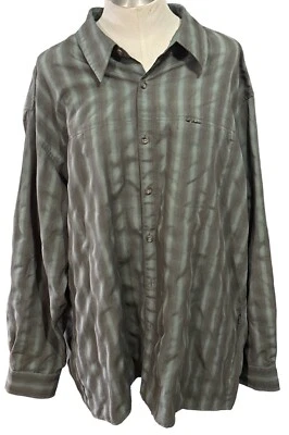 Quest мужская рубашка с длинным рукавом зеленый клетку размер 2XL EUC - Изображение 1 из 4